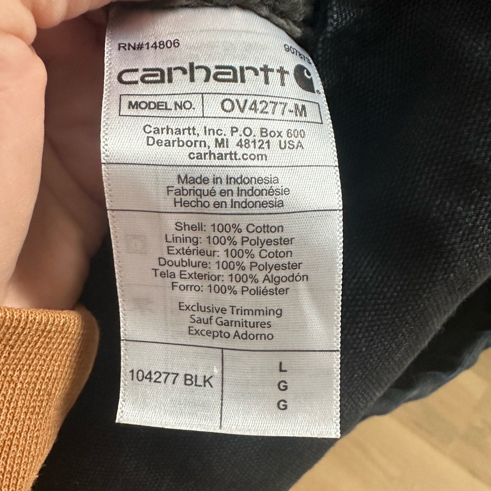Carhartt Men's Black loose fit Vest - Picture 5 of 5